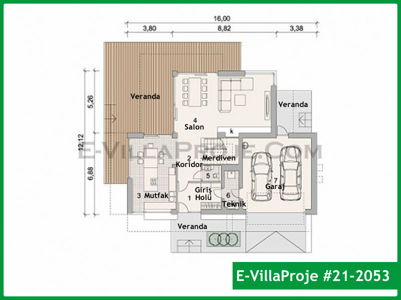 Ev Villa Proje #21 – 2053 Ev Villa Projesi Model Detayları