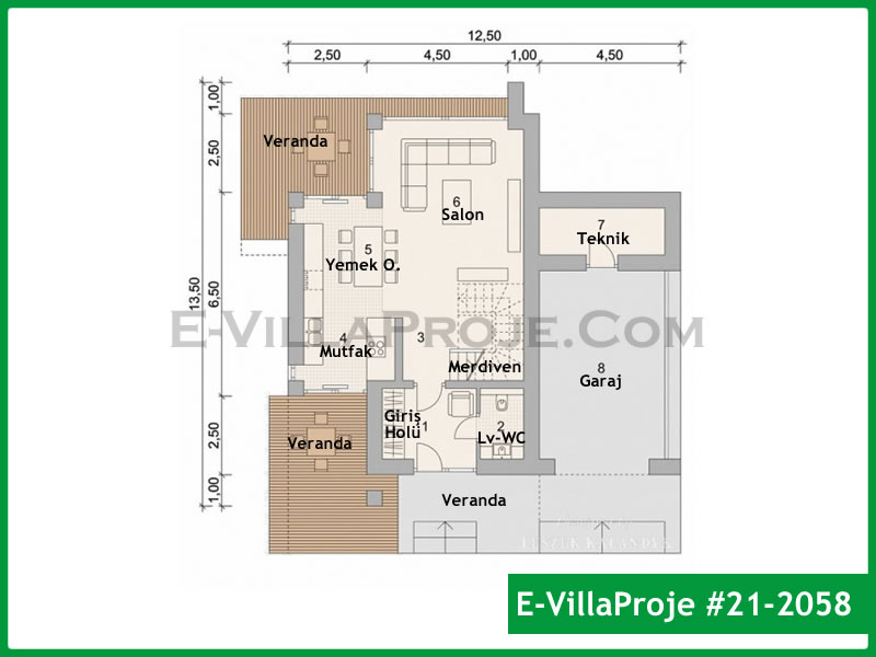 Ev Villa Proje #21 – 2058 Ev Villa Projesi Model Detayları