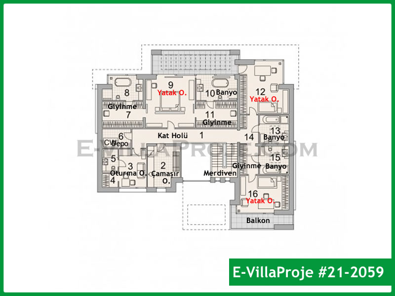 Ev Villa Proje #21 – 2059 Ev Villa Projesi Model Detayları