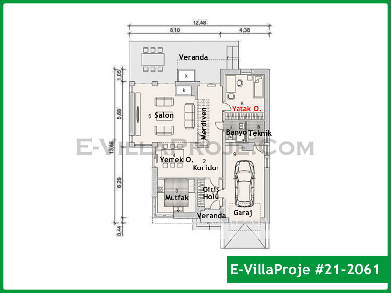 Ev Villa Proje #21 – 2061 Ev Villa Projesi Model Detayları