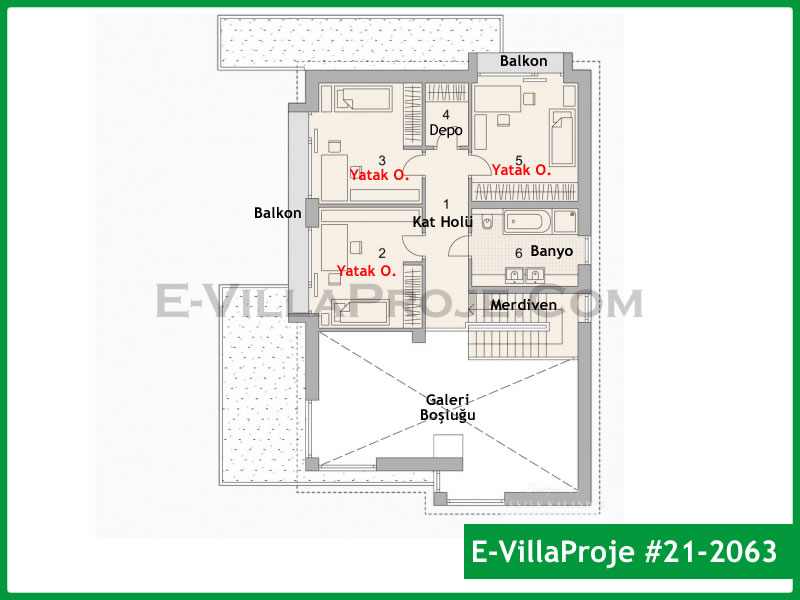 Ev Villa Proje #21 – 2063 Ev Villa Projesi Model Detayları