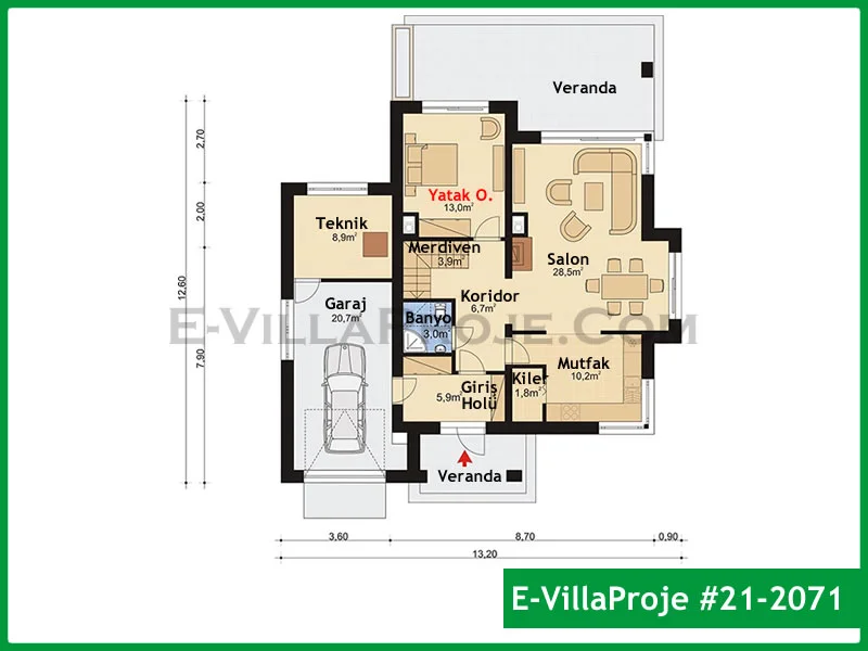 Ev Villa Proje #21 – 2071 Ev Villa Projesi Model Detayları