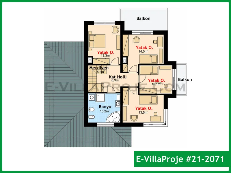 Ev Villa Proje #21 – 2071 Ev Villa Projesi Model Detayları