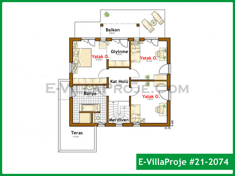 Ev Villa Proje #21 – 2074 Ev Villa Projesi Model Detayları