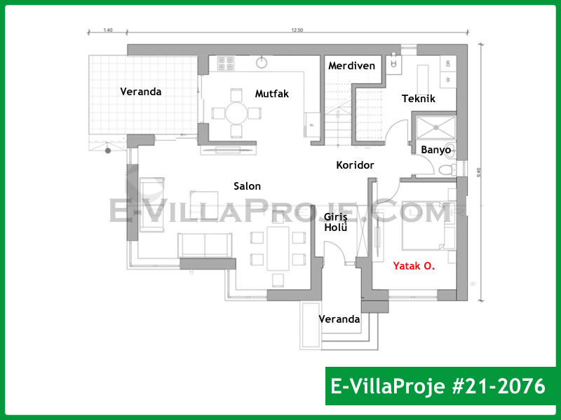 Ev Villa Proje #21 – 2076 Ev Villa Projesi Model Detayları
