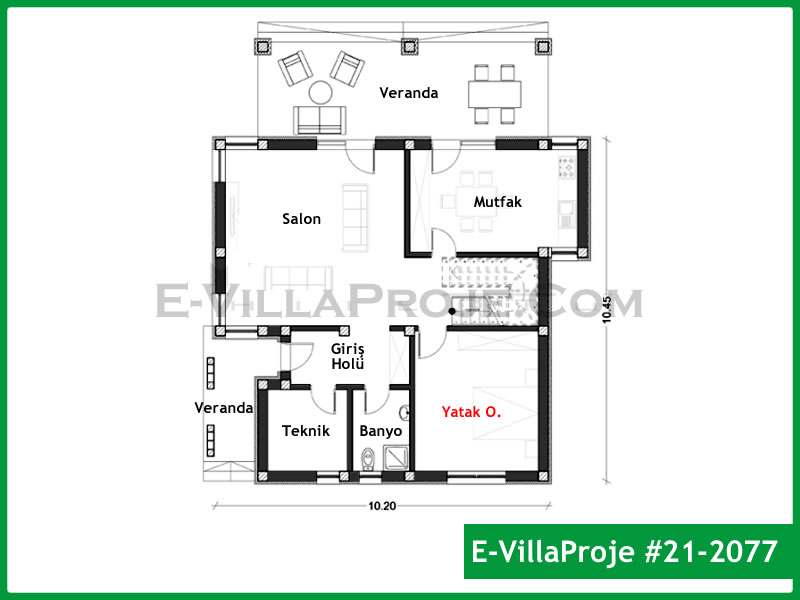 Ev Villa Proje #21 – 2077 Ev Villa Projesi Model Detayları