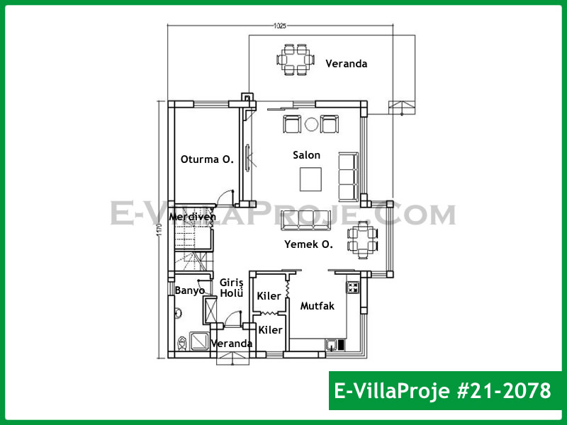 Ev Villa Proje #21 – 2078 Ev Villa Projesi Model Detayları