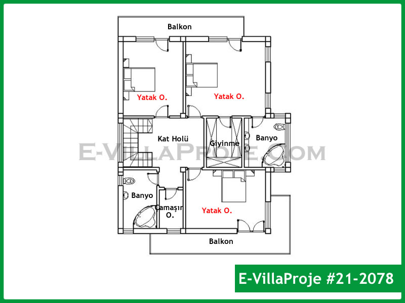 Ev Villa Proje #21 – 2078 Ev Villa Projesi Model Detayları