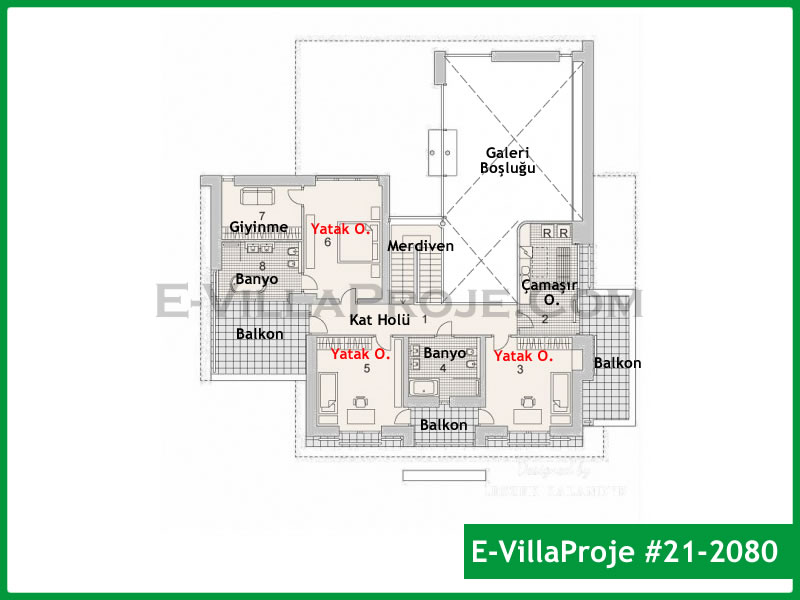 Ev Villa Proje #21 – 2080 Ev Villa Projesi Model Detayları