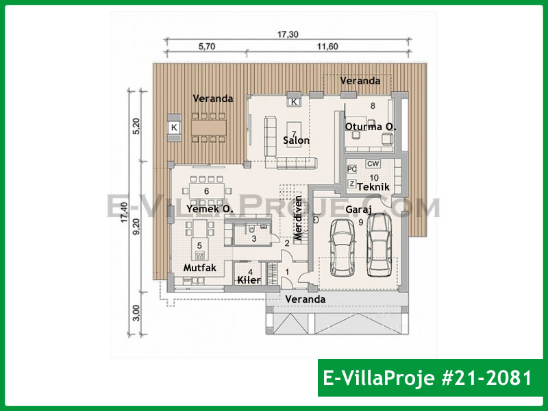 Ev Villa Proje #21 – 2081 Ev Villa Projesi Model Detayları