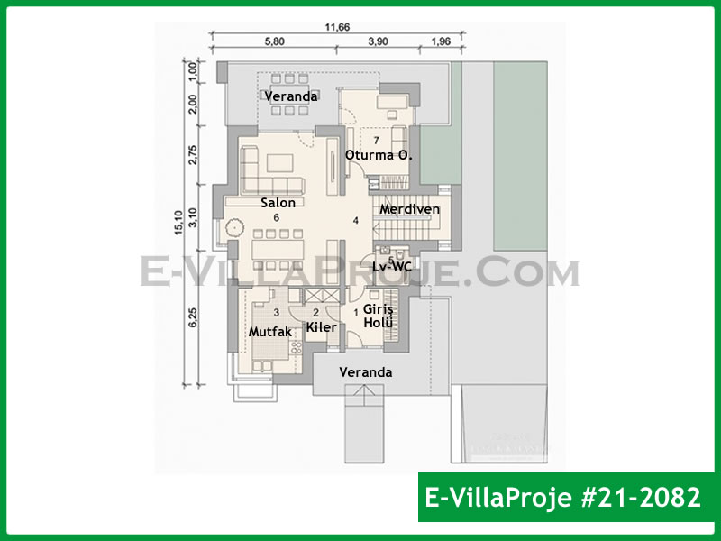 Ev Villa Proje #21 – 2082 Ev Villa Projesi Model Detayları