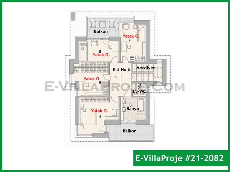 Ev Villa Proje #21 – 2082 Ev Villa Projesi Model Detayları