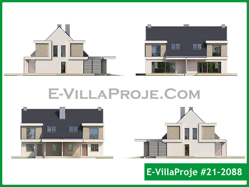 Ev Villa Proje #21 – 2088 Ev Villa Projesi Model Detayları