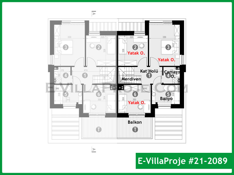 Ev Villa Proje #21 – 2089 Ev Villa Projesi Model Detayları