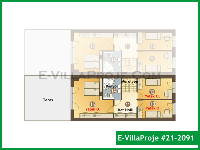 Ev Villa Proje #21 – 2091 Ev Villa Projesi Model Detayları