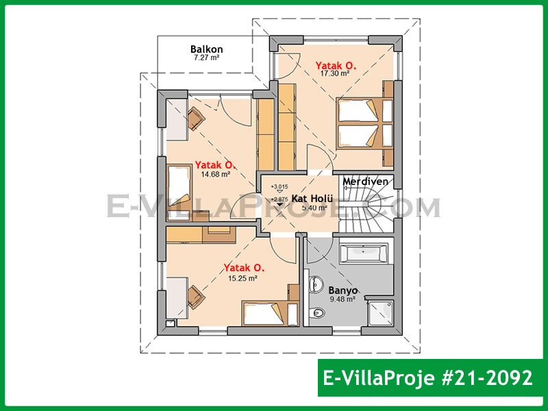 Ev Villa Proje #21 – 2092 Ev Villa Projesi Model Detayları