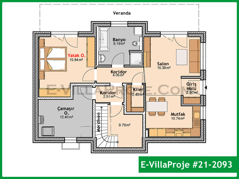 Ev Villa Proje #21 – 2093 Proje Detayı