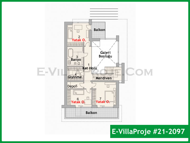 Ev Villa Proje #21 – 2097 Ev Villa Projesi Model Detayları