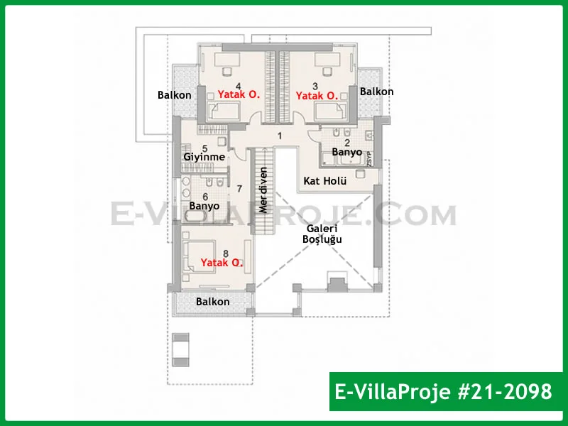 Ev Villa Proje #21 – 2098 Ev Villa Projesi Model Detayları