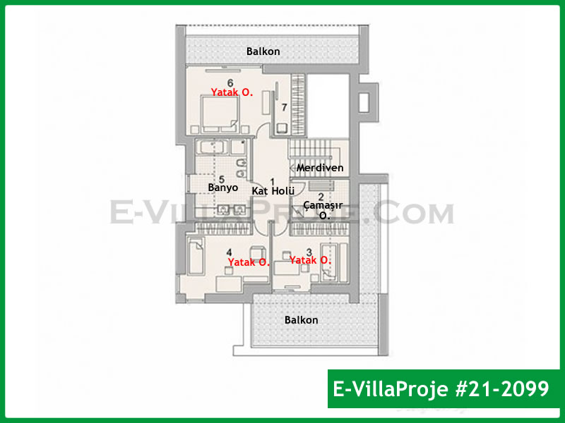 Ev Villa Proje #21 – 2099 Ev Villa Projesi Model Detayları