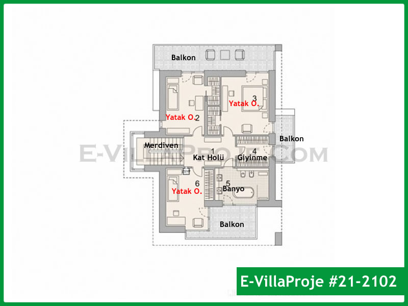 Ev Villa Proje #21 – 2102 Ev Villa Projesi Model Detayları