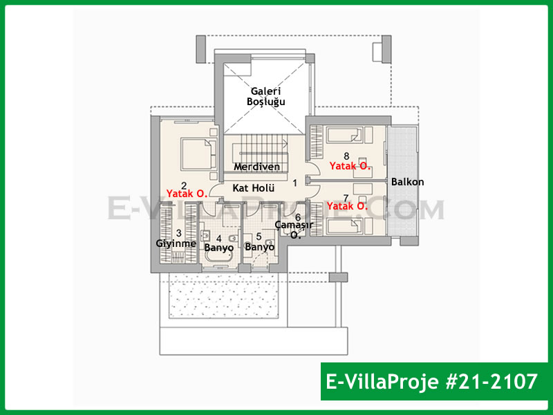 Ev Villa Proje #21 – 2107 Ev Villa Projesi Model Detayları