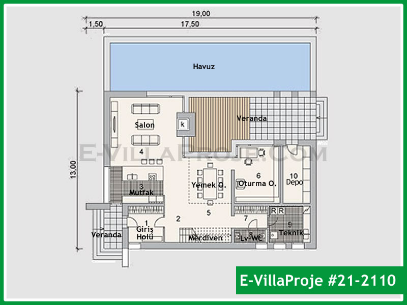 Ev Villa Proje #21 – 2110 Ev Villa Projesi Model Detayları
