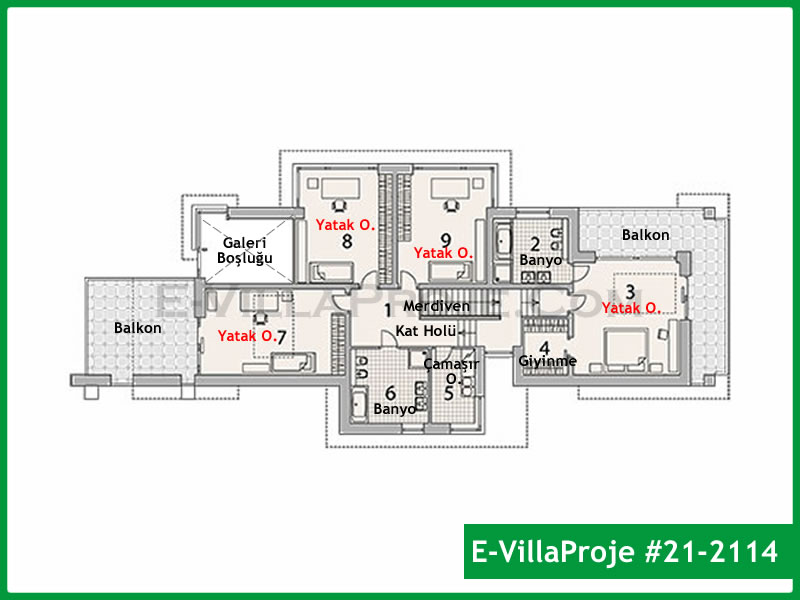 Ev Villa Proje #21 – 2114 Ev Villa Projesi Model Detayları