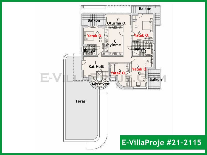 Ev Villa Proje #21 – 2115 Ev Villa Projesi Model Detayları