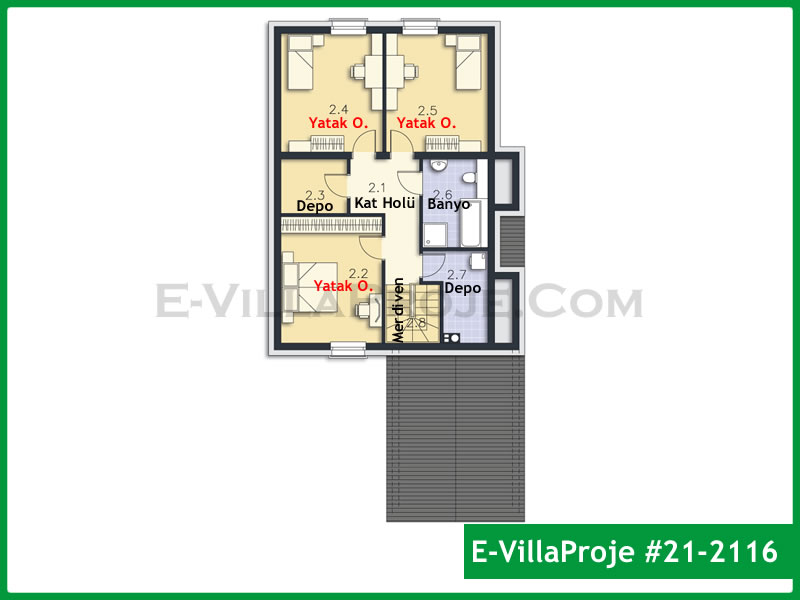 Ev Villa Proje #21 – 2116 Ev Villa Projesi Model Detayları