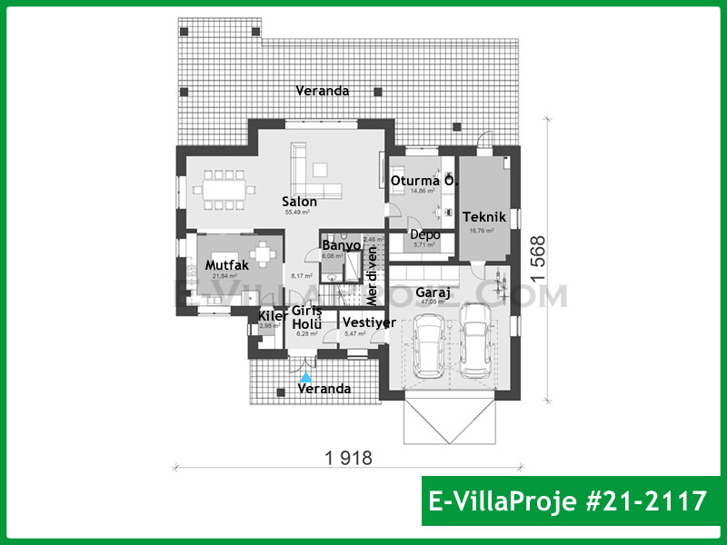 Ev Villa Proje #21 – 2117 Ev Villa Projesi Model Detayları