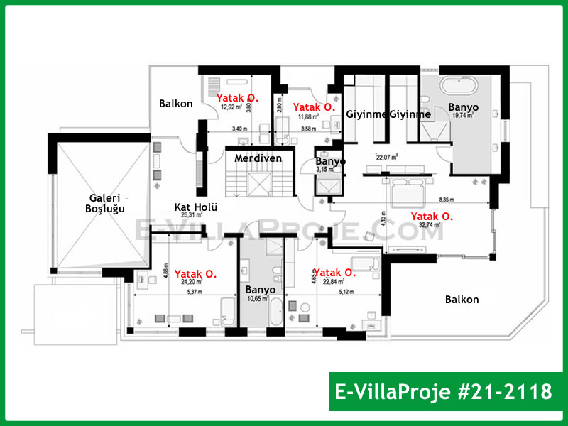 Ev Villa Proje #21 – 2118 Ev Villa Projesi Model Detayları