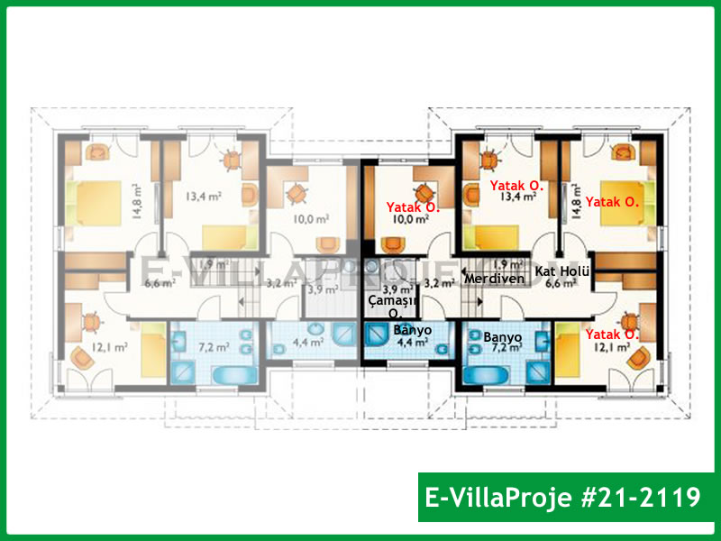 Ev Villa Proje #21 – 2119 Ev Villa Projesi Model Detayları