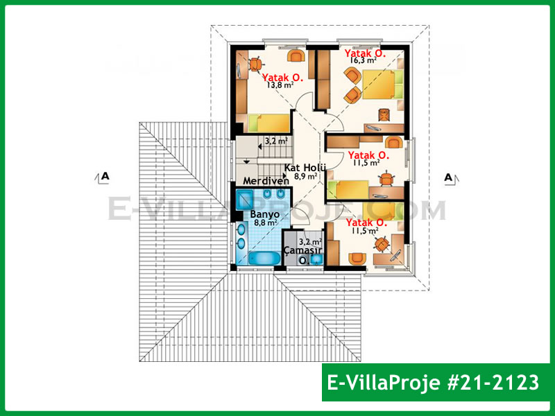 Ev Villa Proje #21 – 2123 Ev Villa Projesi Model Detayları