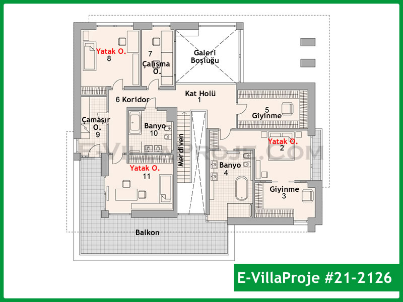 Ev Villa Proje #21 – 2126 Ev Villa Projesi Model Detayları