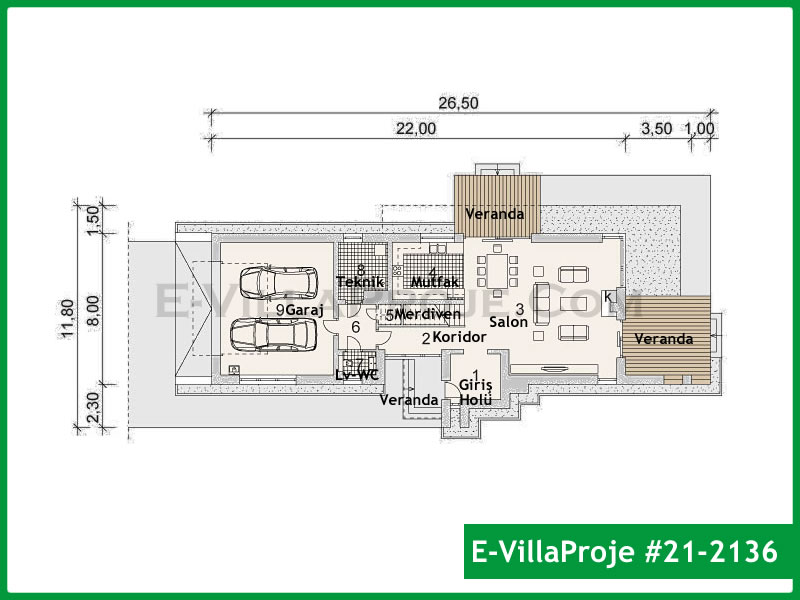 Ev Villa Proje #21 – 2136 Ev Villa Projesi Model Detayları