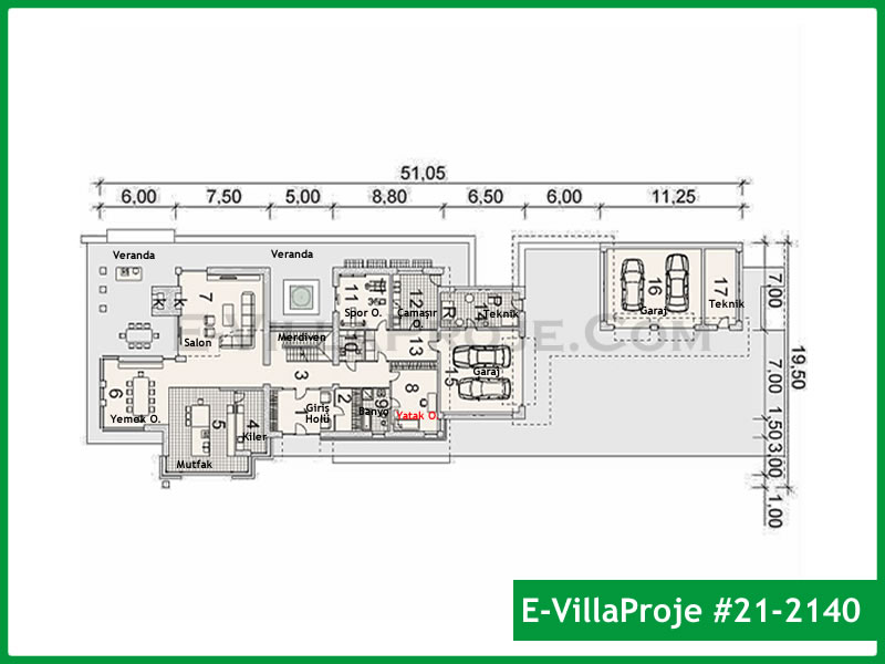 Ev Villa Proje #21 – 2140 Ev Villa Projesi Model Detayları