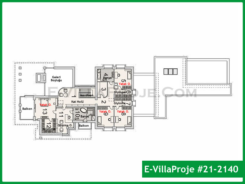 Ev Villa Proje #21 – 2140 Ev Villa Projesi Model Detayları