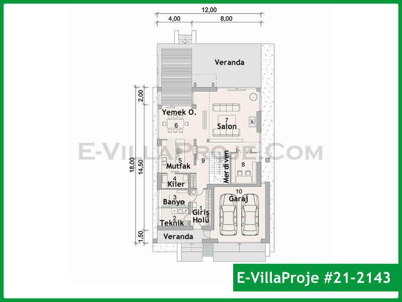 Ev Villa Proje #21 – 2143 Ev Villa Projesi Model Detayları