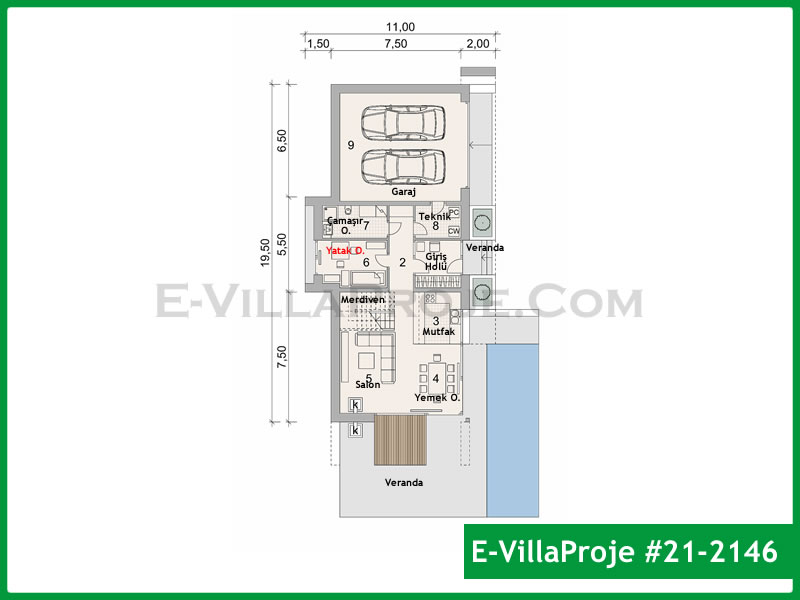 Ev Villa Proje #21 – 2146 Ev Villa Projesi Model Detayları