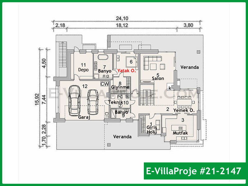 Ev Villa Proje #21 – 2147 Ev Villa Projesi Model Detayları