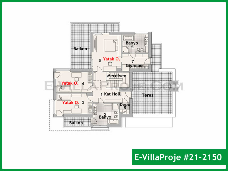 Ev Villa Proje #21 – 2150 Ev Villa Projesi Model Detayları