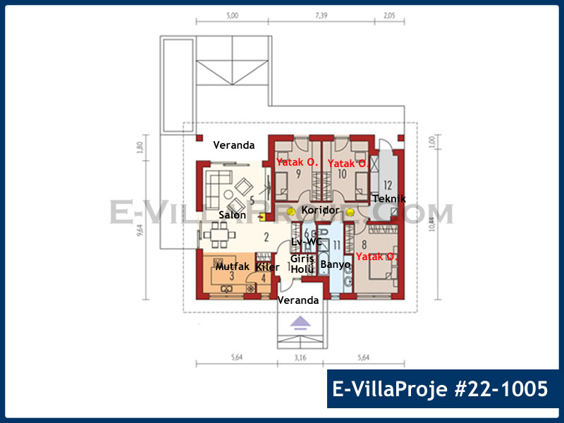 Ev Villa Proje #22 – 1005 Ev Villa Projesi Model Detayları