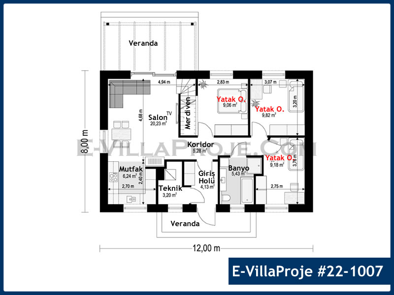 Ev Villa Proje #22 – 1007 Ev Villa Projesi Model Detayları