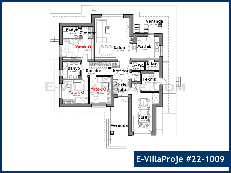 Ev Villa Proje #22 – 1009 Ev Villa Projesi Model Detayları