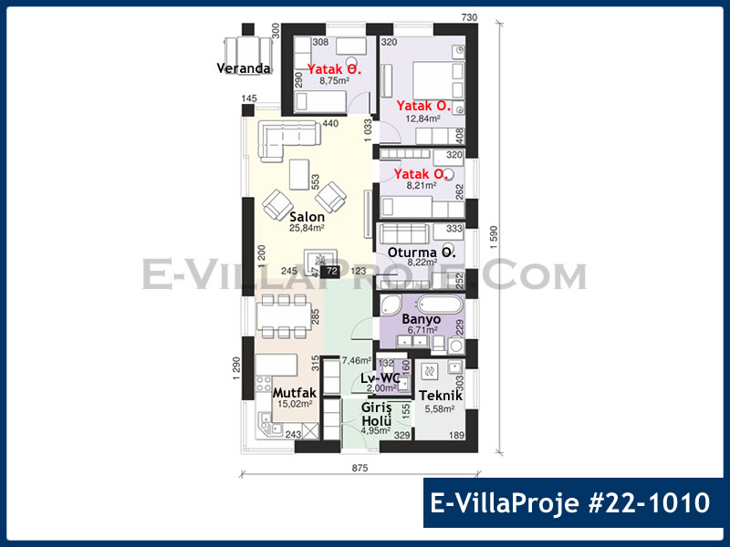 Ev Villa Proje #22 – 1010 Ev Villa Projesi Model Detayları
