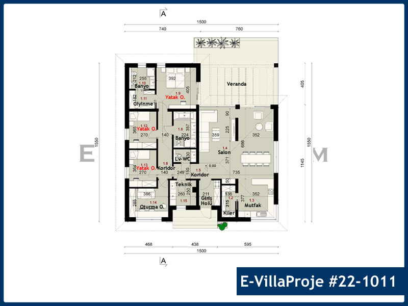 Ev Villa Proje #22 – 1011 Ev Villa Projesi Model Detayları