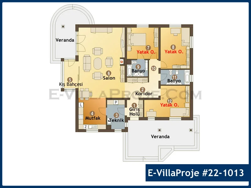 Ev Villa Proje #22 – 1013 Ev Villa Projesi Model Detayları