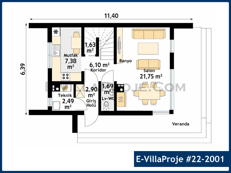 Ev Villa Proje #22 – 2001 Ev Villa Projesi Model Detayları