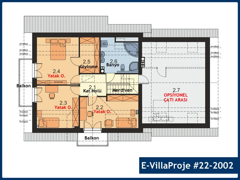 Ev Villa Proje #22 – 2002 Ev Villa Projesi Model Detayları